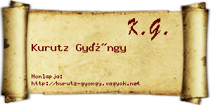 Kurutz Gyöngy névjegykártya